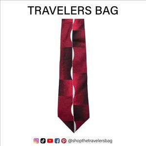 Red, Black Abstract Pattern Tie | Pierre Cardin